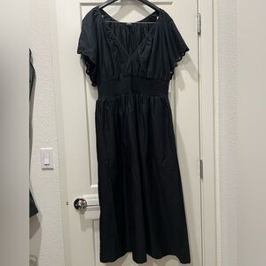 Old Navy Black Gathered Dress